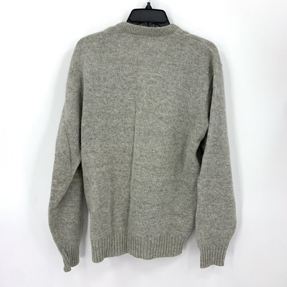 Robert Bruce Gray V Neck Pullover Sweater Vintage Wool Blend Mens XL - Picture 4 of 4